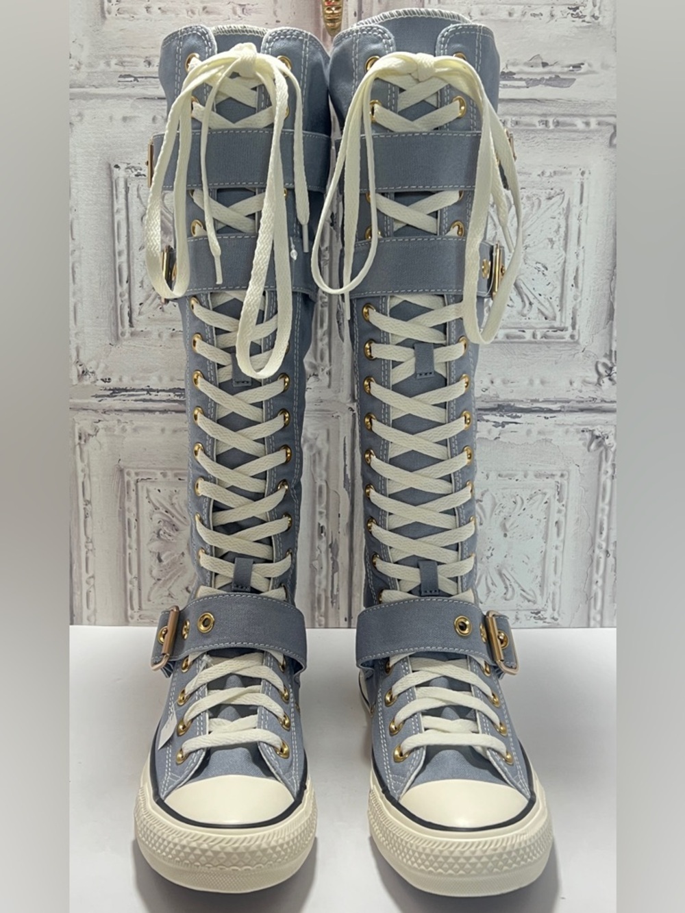 Converse Chuck Taylor XXHi Buckle Hi Shoes Women 7.5 Men 5.5 
Blue|White Rare! - Picture 6 of 17
